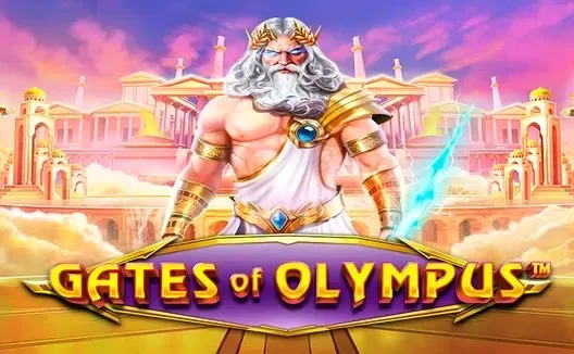 Copertina della slot 'Gates of Olympus' con Zeus che brandisce un fulmine